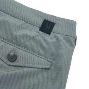 Vuori Pebble Shorts Men 36 Gray 8" Stretch Performance V399 Golf Casual Travel